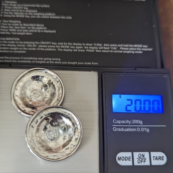 2PCS💥1980-1992💥💯GIVENCHY NECKLACE AND VINTAGE LOGO DISC EARRINGS - Picture 5 of 11